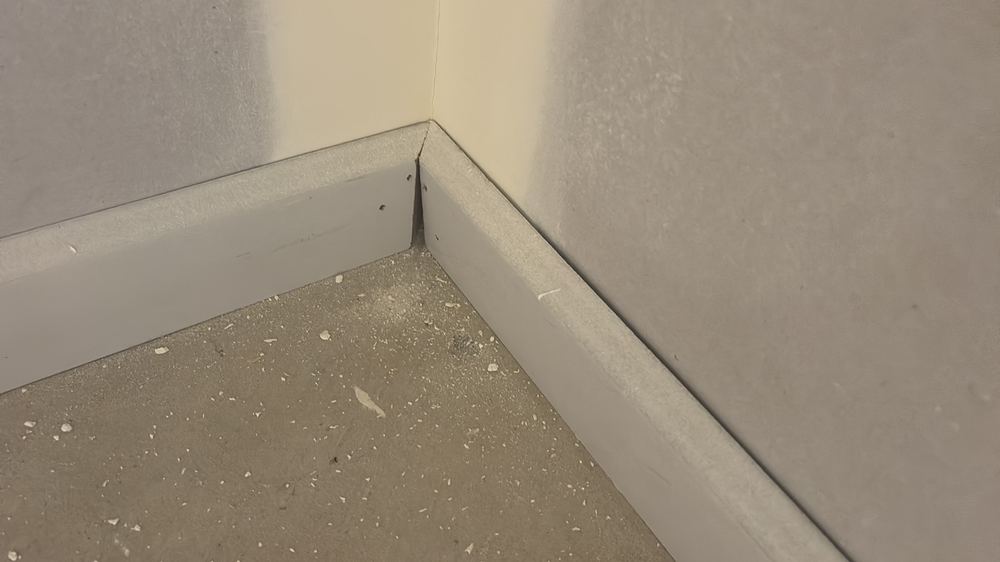 Skirting and architrave joints not lining up at the mitres, found during a fixing inspection in Hoppers Crossing
