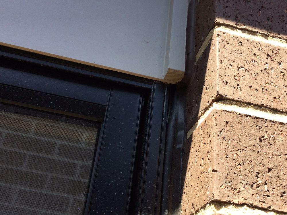 Window to cladding gap still uncaulked at the reinspection, Wyndham Vale