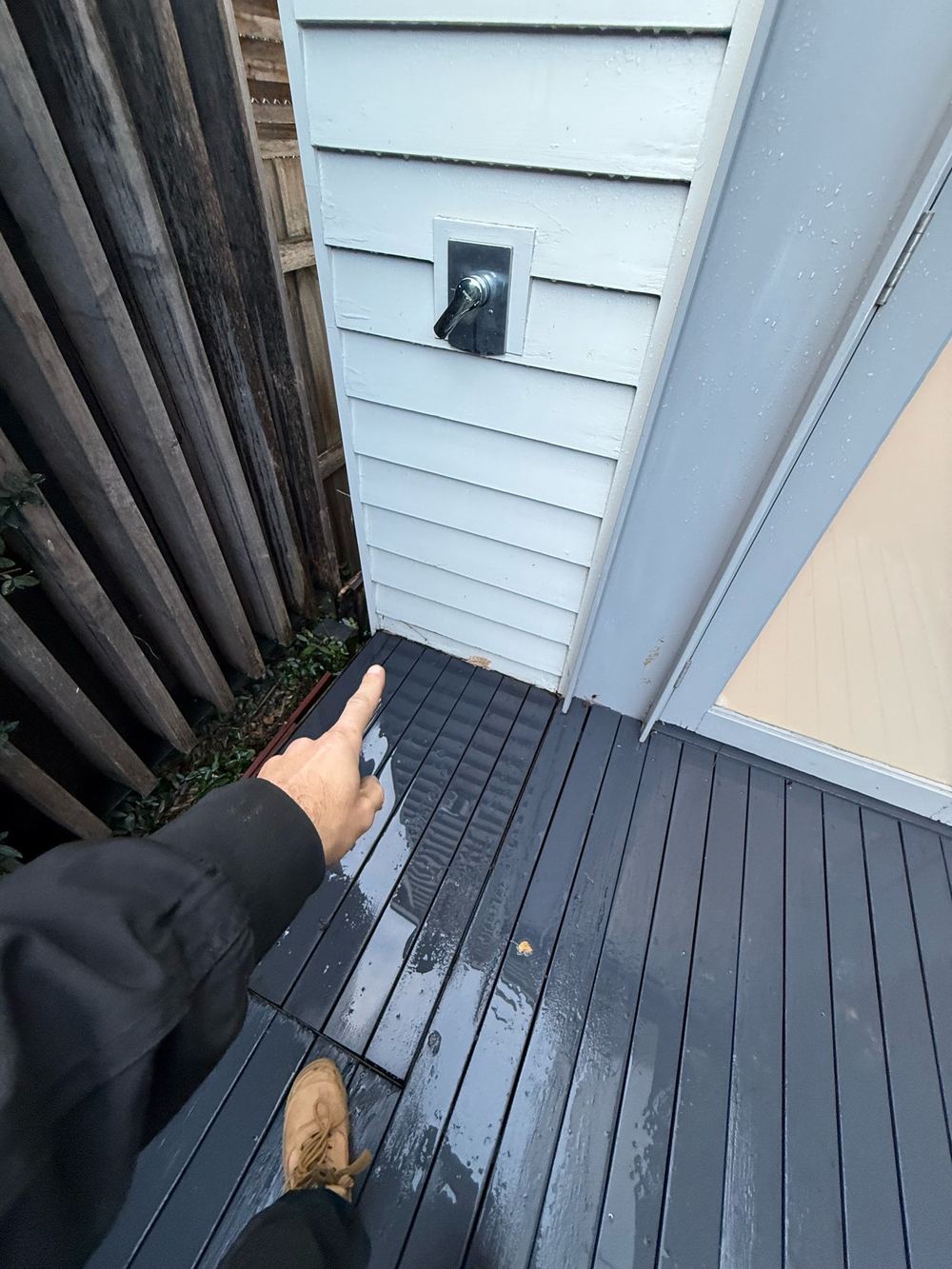 Cladding damaged and likely to keep deteriorating as moisture gets in, found during a pre-purchase inspection in Hawthorn